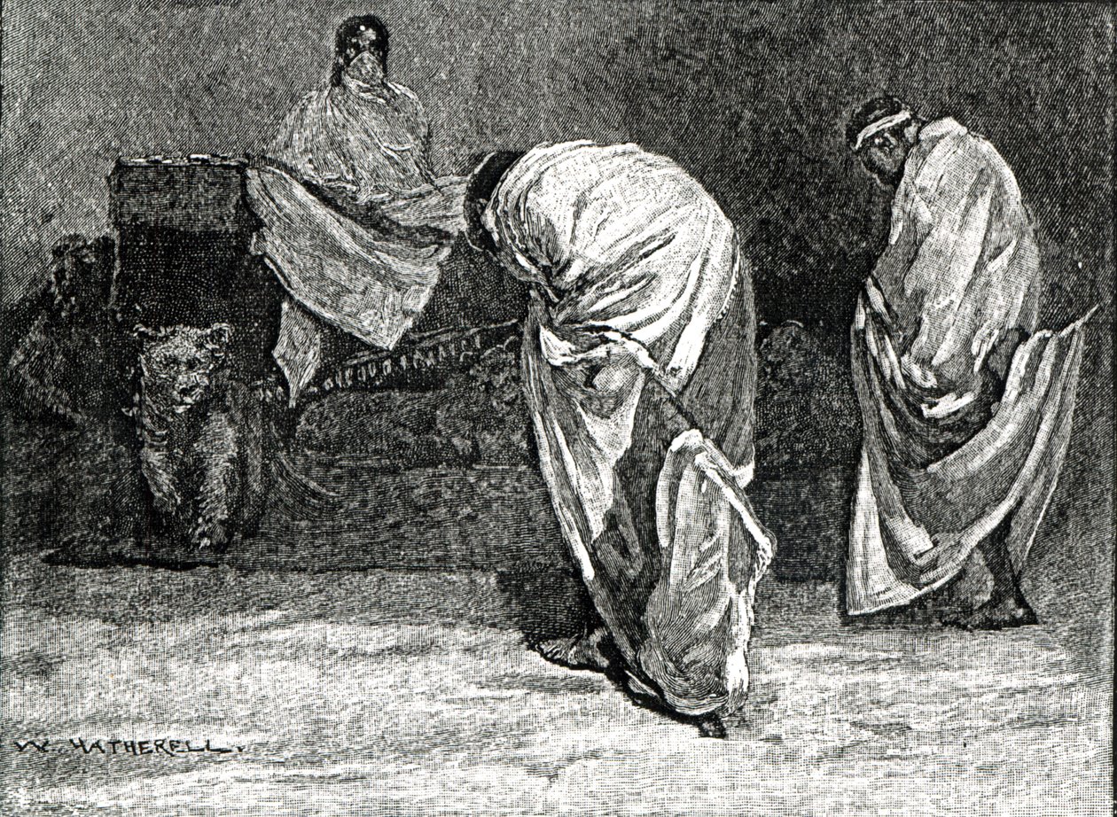 De keizer Theodore verleent een audiëntie uit 
