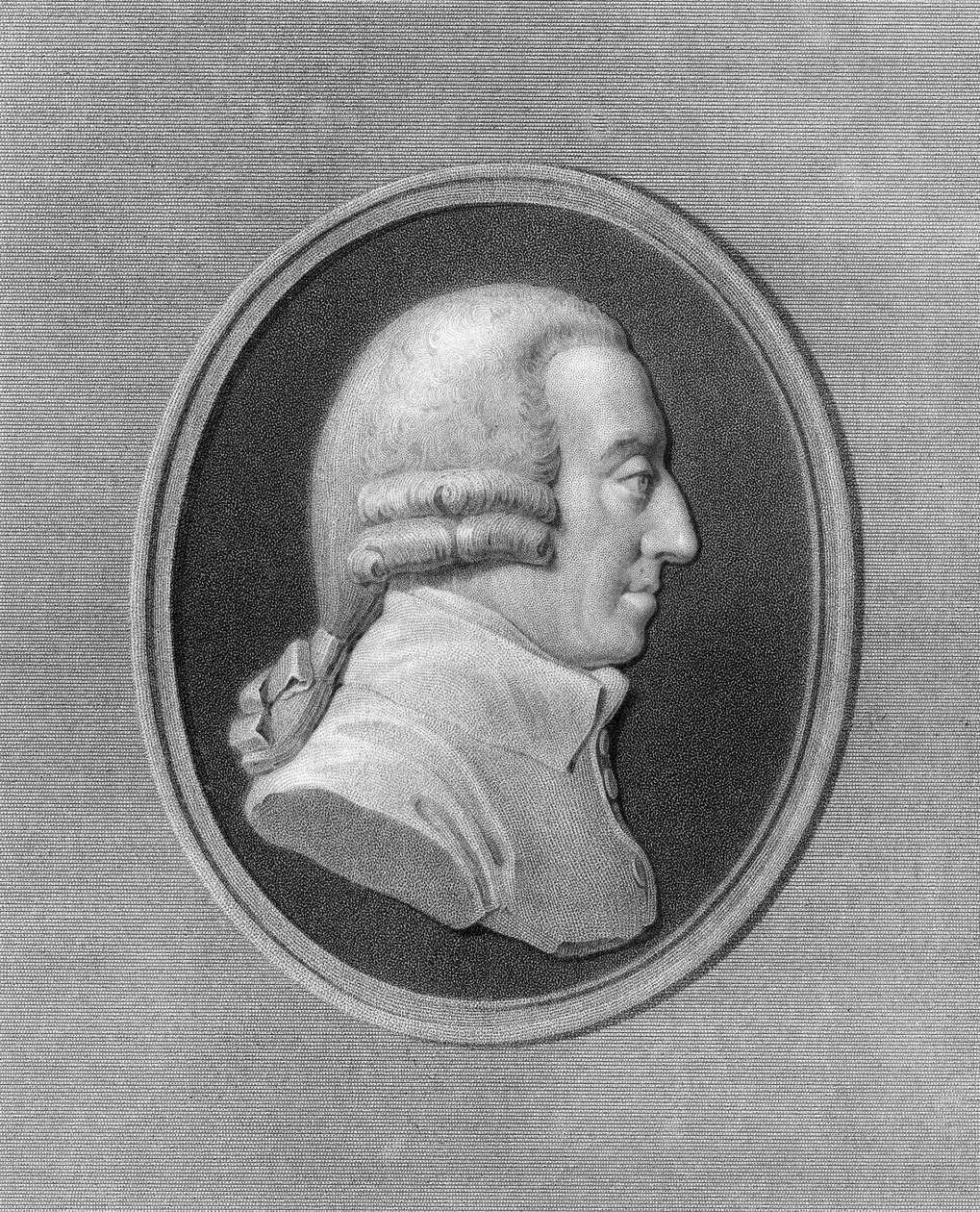 Adam Smith, 18e-eeuwse Schotse filosoof en econoom, 1836 door W. Holl