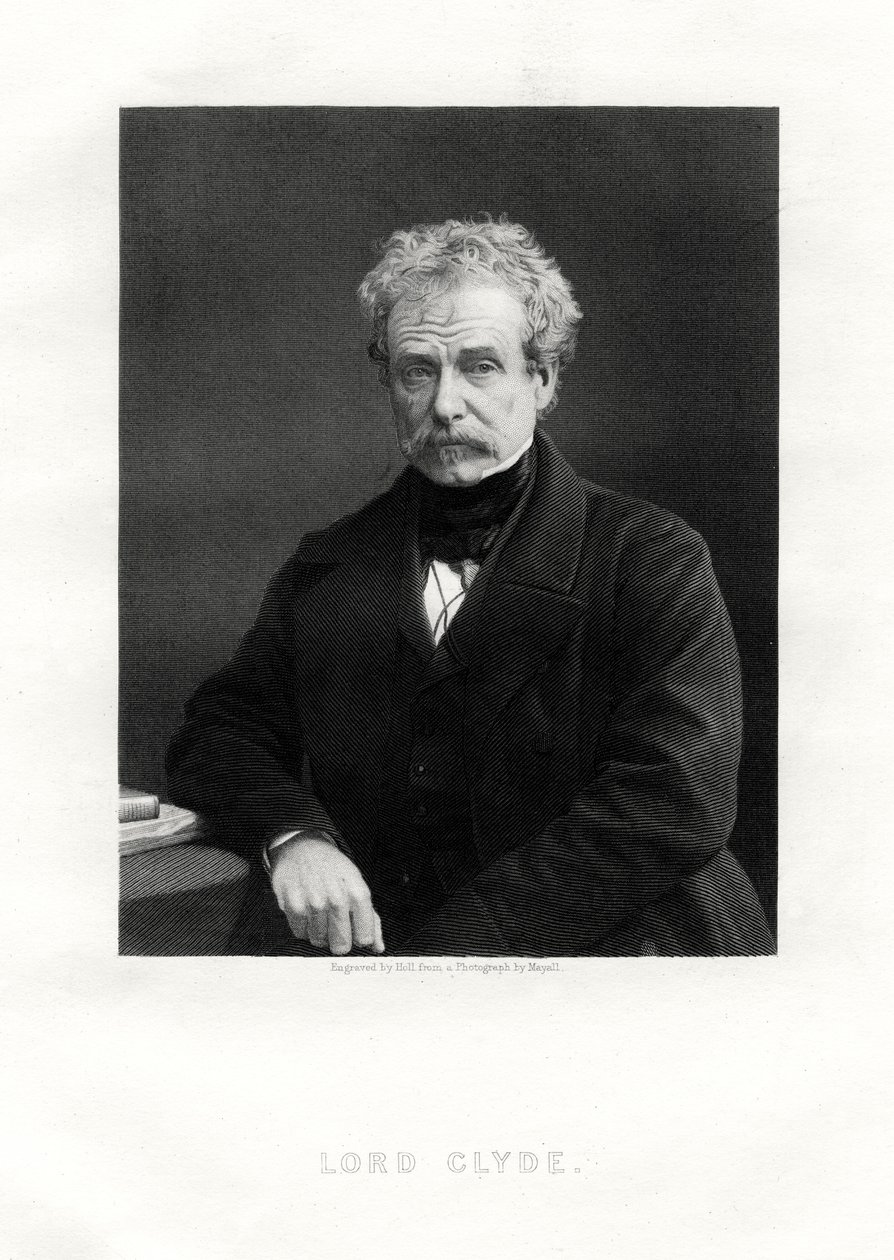 Colin Campbell, 1e Baron Clyde, Schotse soldaat, 19e eeuw door W. Holl