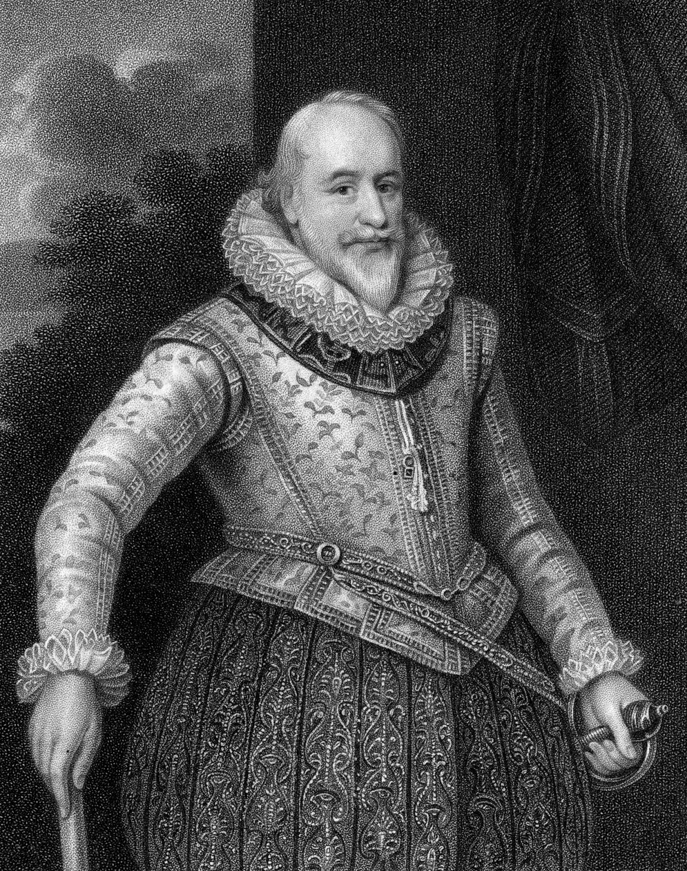 George Carew, 1e graaf van Totnes door W. Holl