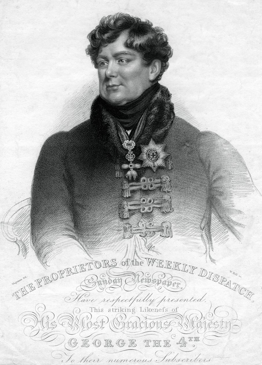 George IV, Koning van het Verenigd Koninkrijk en Hannover door W. Holl