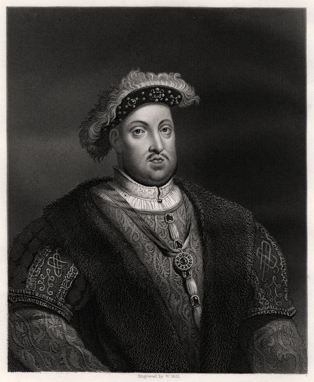 Hendrik VIII, Koning van Engeland en Ierland, 19e eeuw door W. Holl