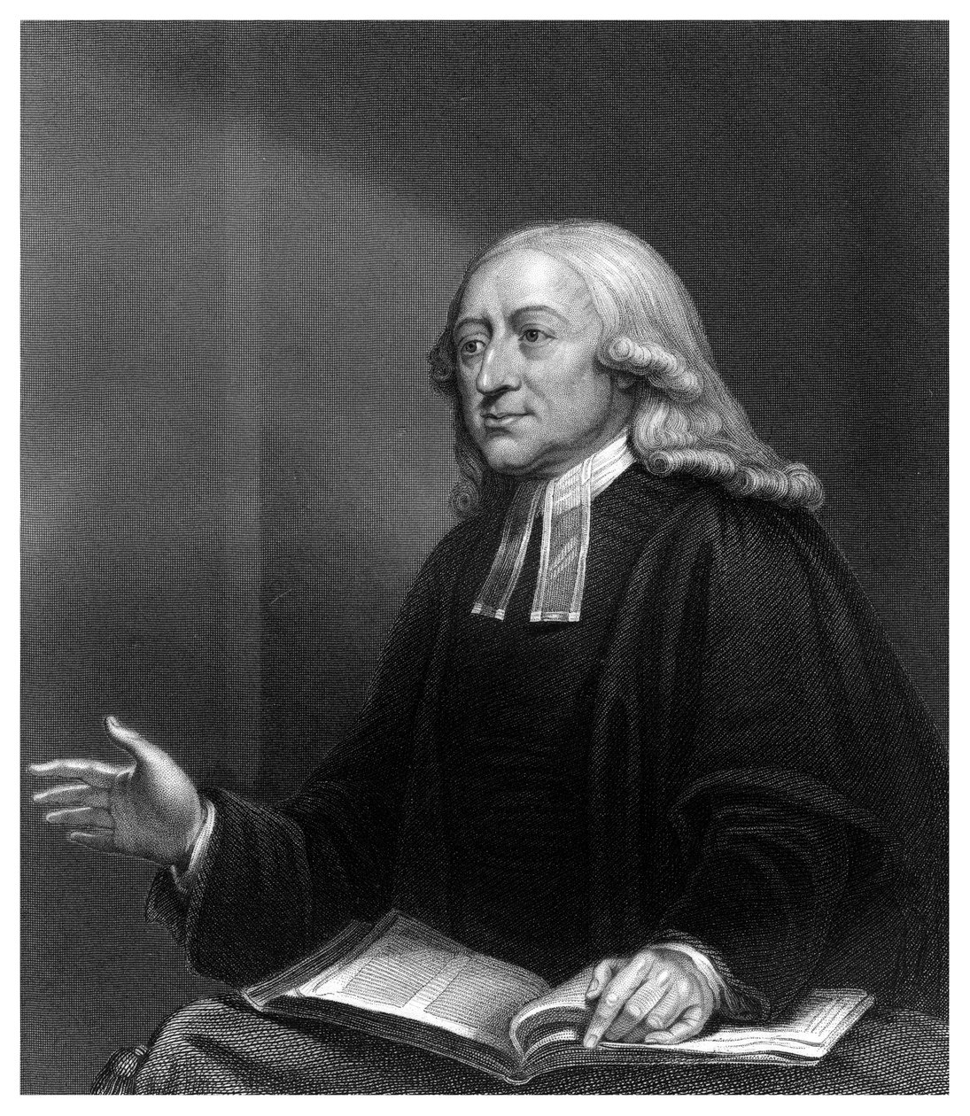 John Wesley, 18e-eeuwse Engelse non-conformistische prediker door W. Holl