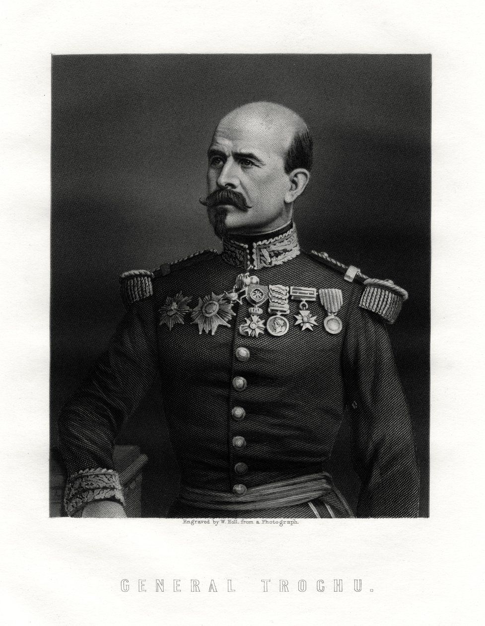 Louis Jules Trochu, Franse militaire leider en politicus, 19e eeuw door W. Holl