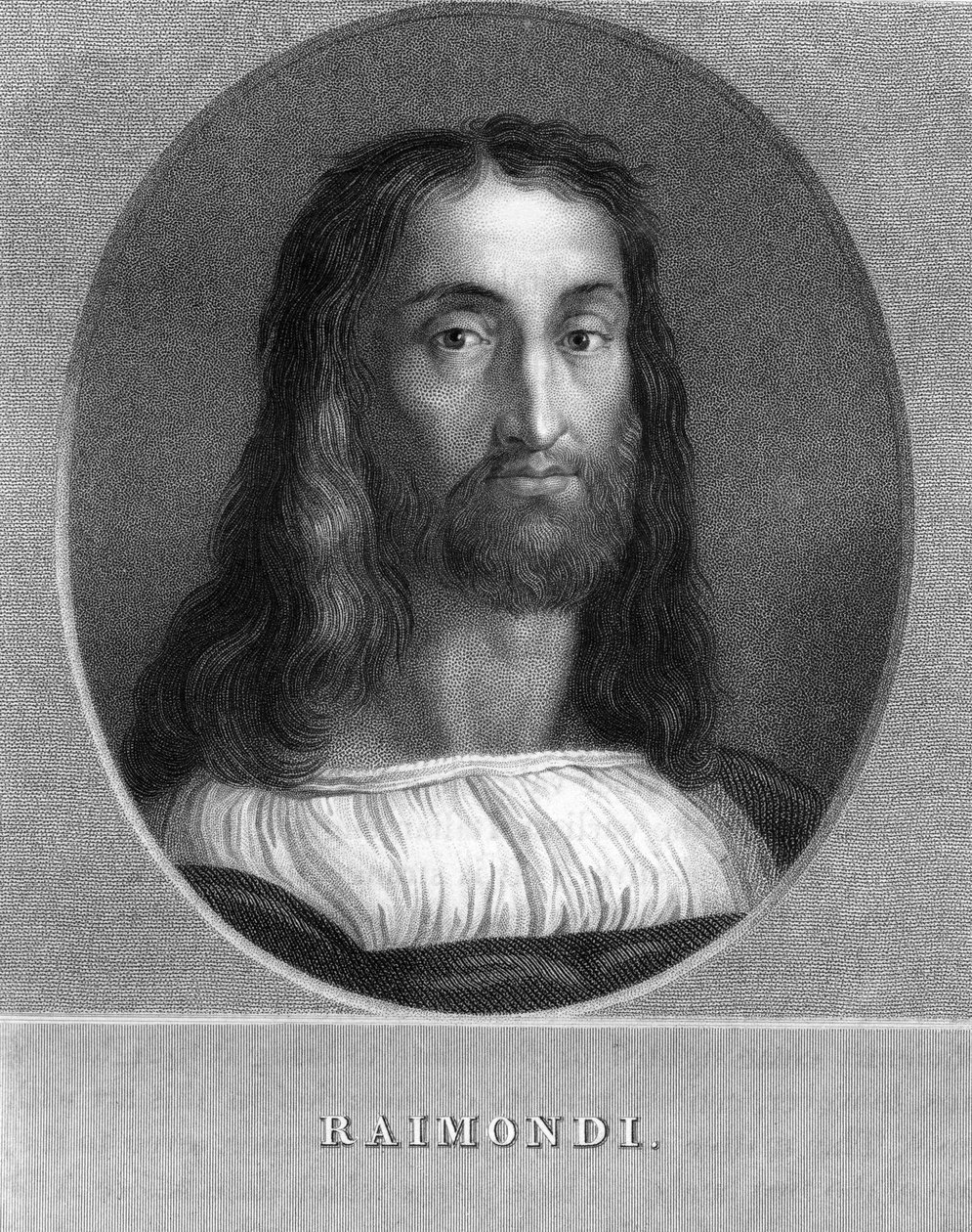 Marcantonio Raimondi, Italiaanse graveur, 1836 door W. Holl