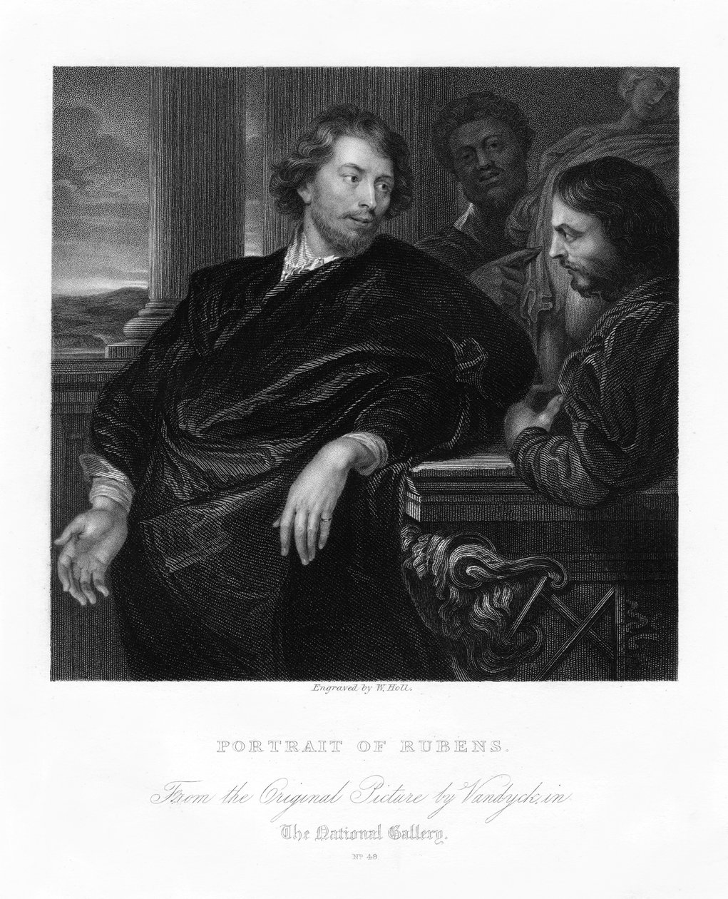 Peter Paul Rubens, Vlaamse kunstenaar, vroege 17e eeuw, 19e eeuw door W. Holl