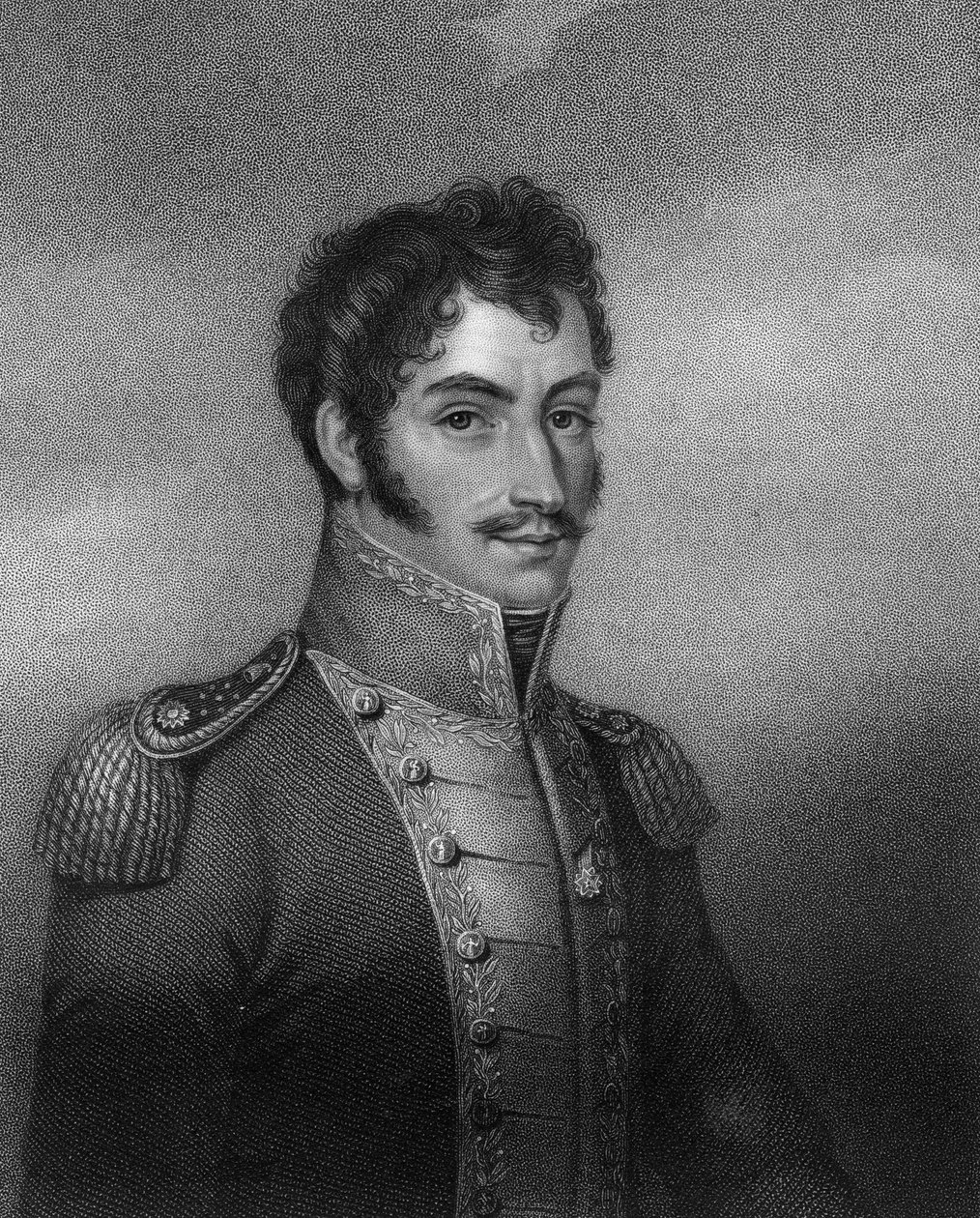 Simon Bolivar, 19e-eeuwse Zuid-Amerikaanse revolutionair, 1836 door W. Holl