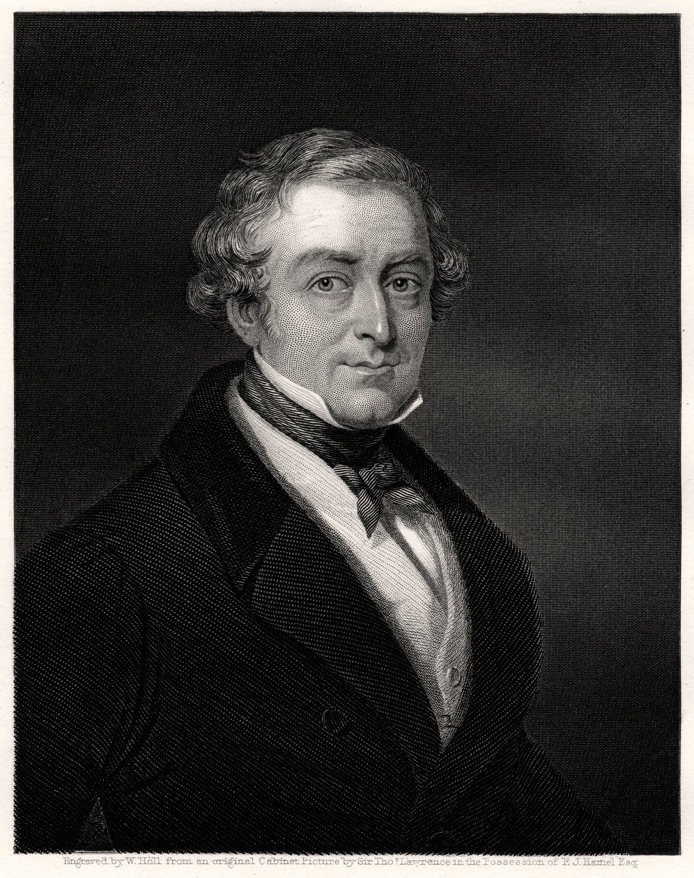Sir Robert Peel, Britse premier, 19e eeuw door W. Holl