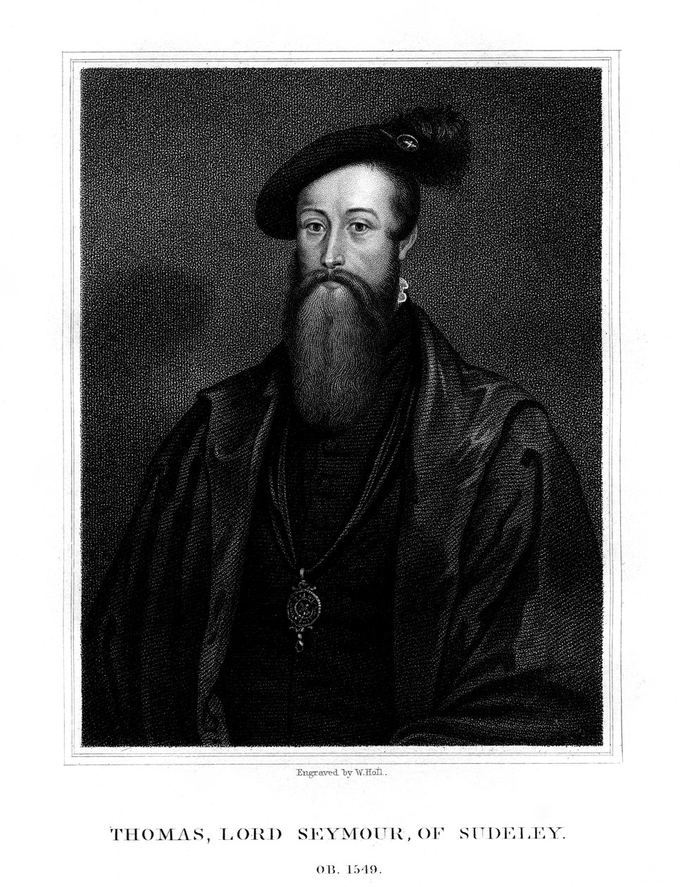 Thomas Seymour, Baron Seymour van Sudeley, jongere broer van Jane Seymour door W. Holl