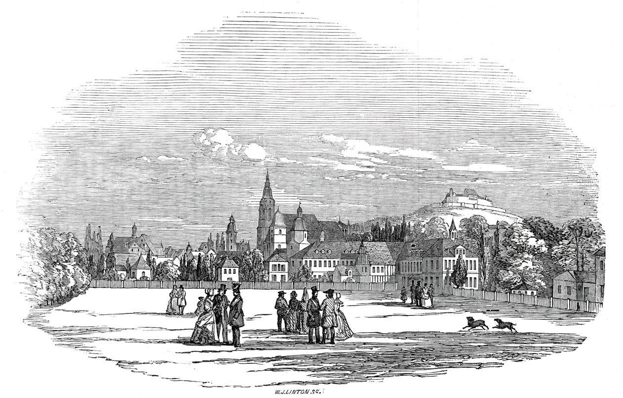 Coburg - uit de tekening van Zijne Koninklijke Hoogheid Prins Albert door W. J. Linton