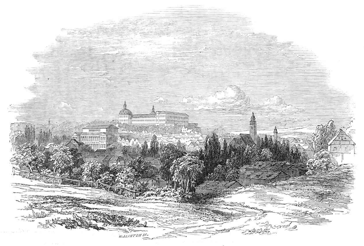 Gotha - uit de tekening van Zijne Koninklijke Hoogheid Prins Albert door W. J. Linton
