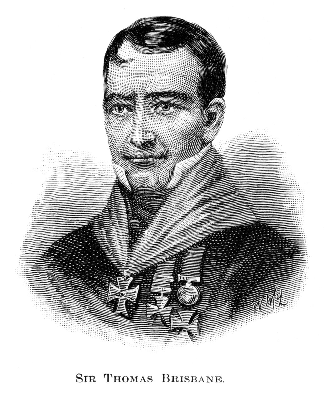Sir Thomas Brisbane, Britse soldaat, koloniaal gouverneur en astronoom, 1886 door W. Macleod