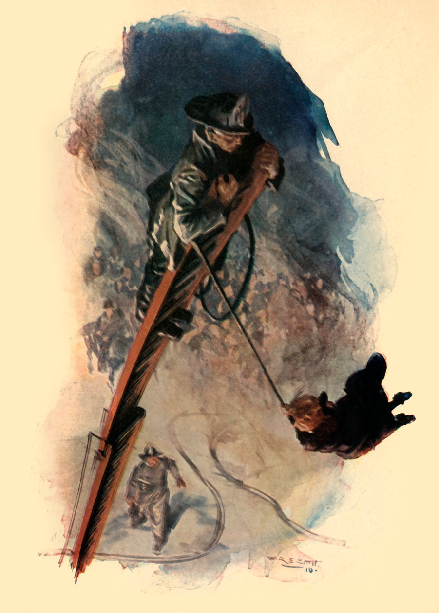 Volledige Breedte van de Straat Zwaaide de Hangende Figuur, 1910 door W. R. S. Stott