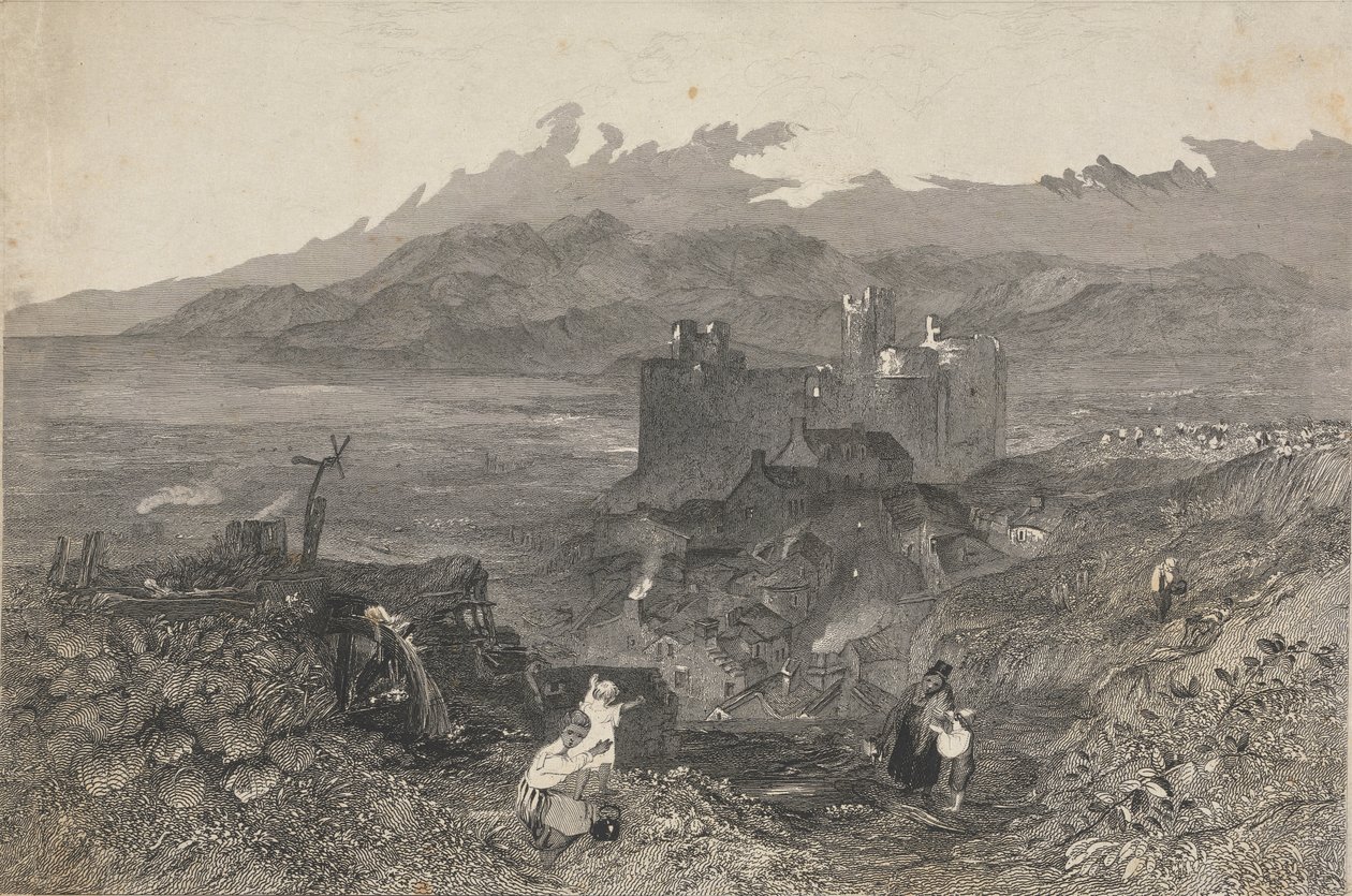 Harlech Castle, Noord-Wales door W. R. Smith