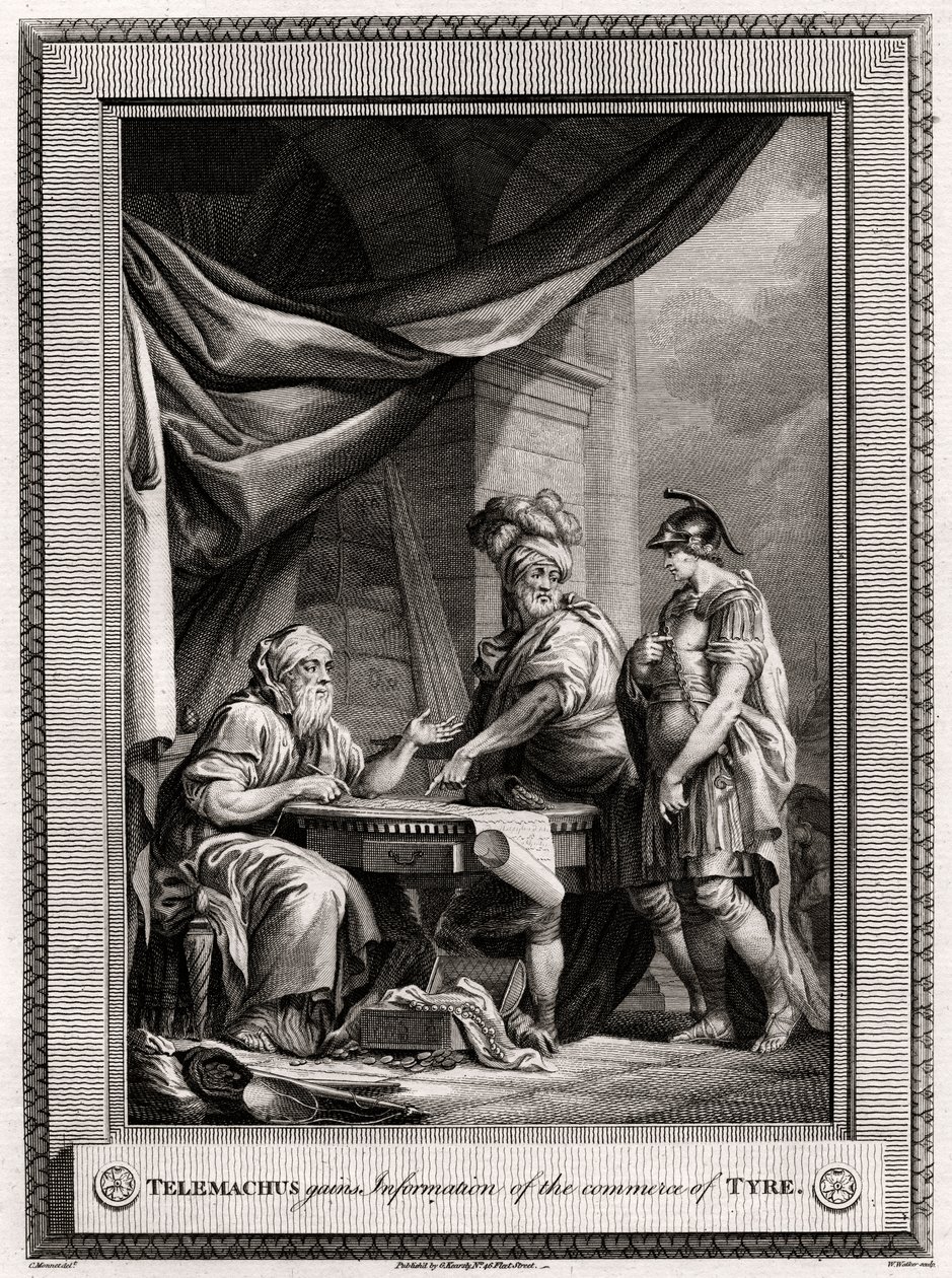 Telemachus verkrijgt informatie over de handel van Tyrus door W. Walker