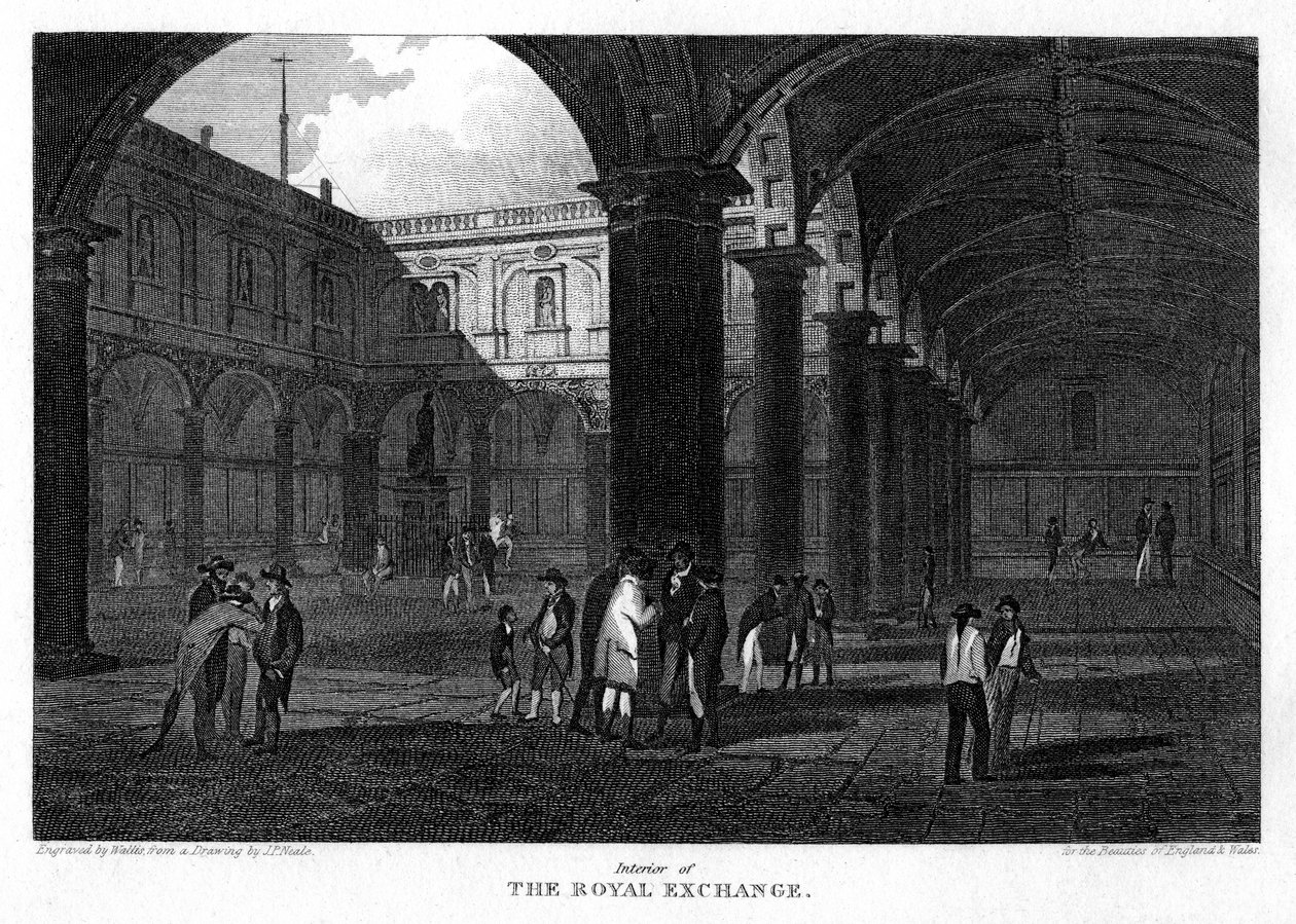 De Royal Exchange, City of London door W. Wallis