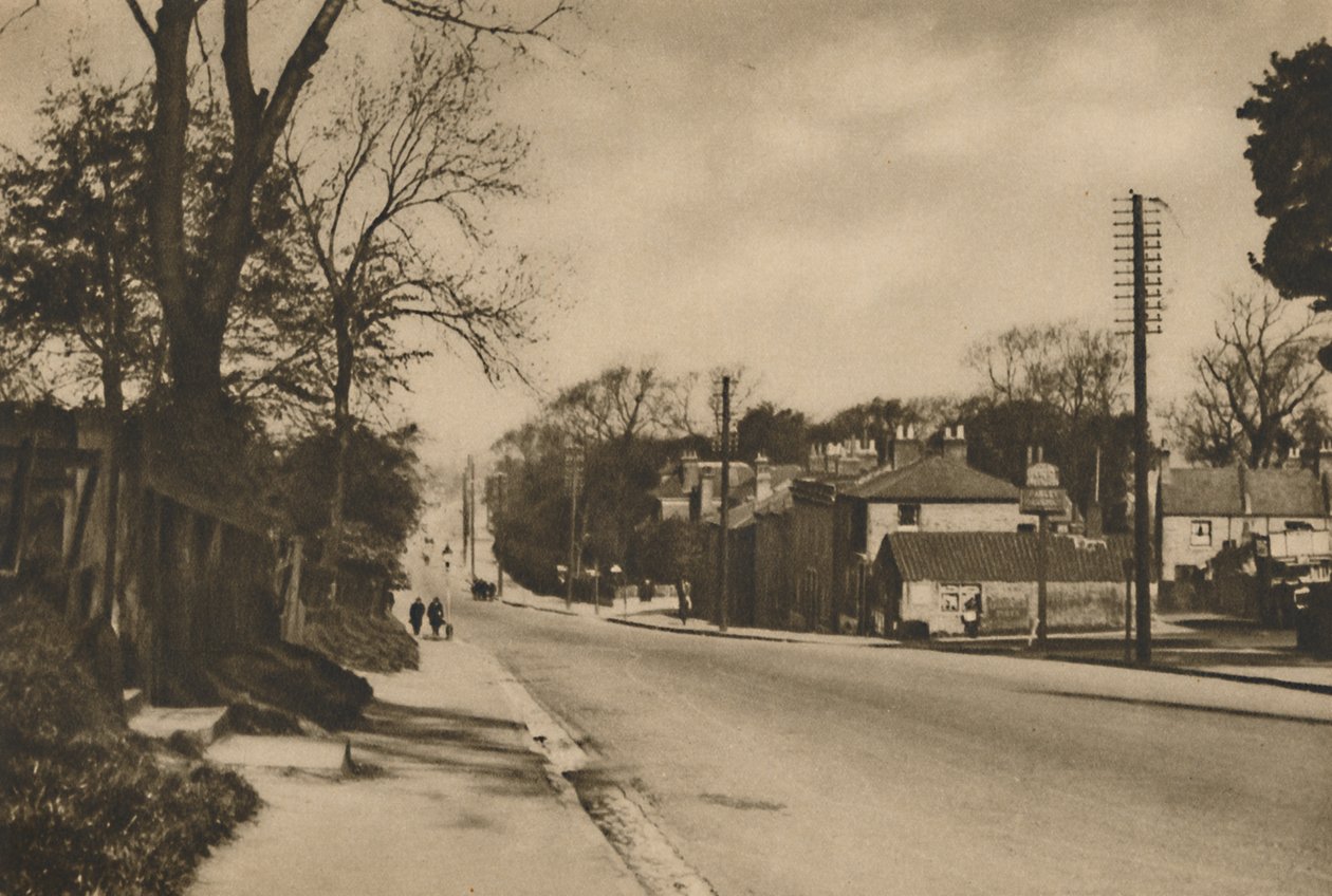 Waar de Romeinse Weg naar Dover Shooters Hill Kruist Voorbij Blackheath, ca. 1935 door W. Whiffin