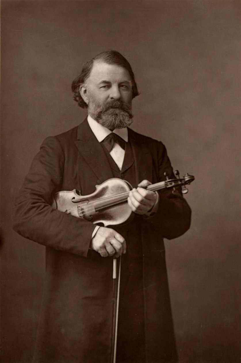 Joseph Joachim (1831-1907) Hongaarse violist, componist en directeur van het Berlijns Conservatorium door W. and D. (after) Downey