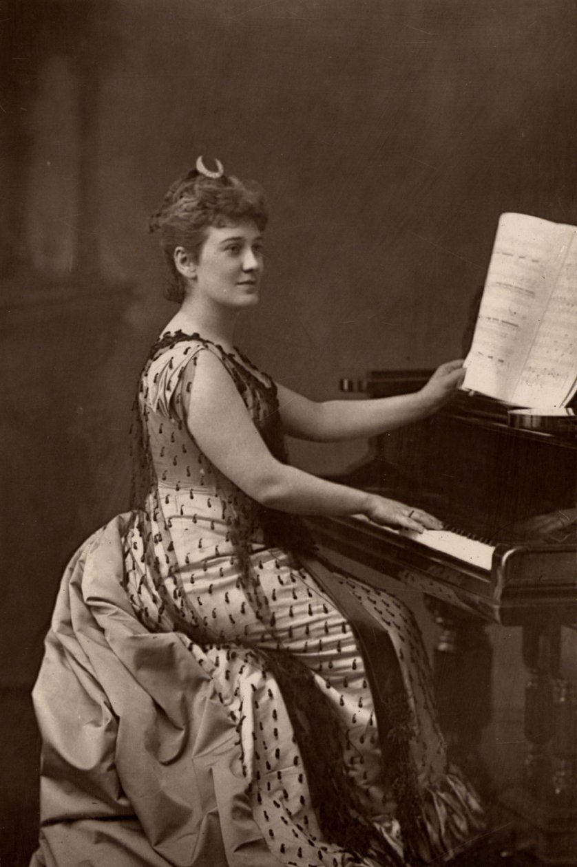 Madame Nordica (Lilian Norton) (1857-1914) Amerikaanse sopraan. (woodburytype) door W. and D. (after) Downey