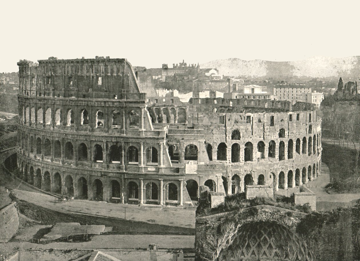 Het Colosseum, Rome, Italië, 1895 door W and S Ltd