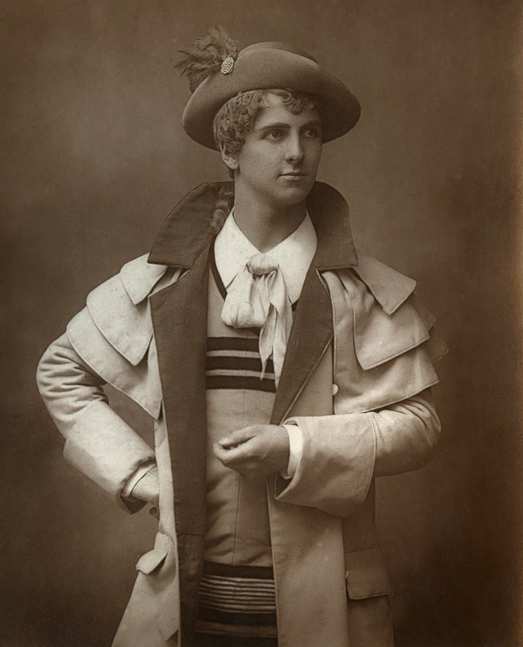 C Hayden Coffin, Britse acteur en zanger, 1887 door Walery