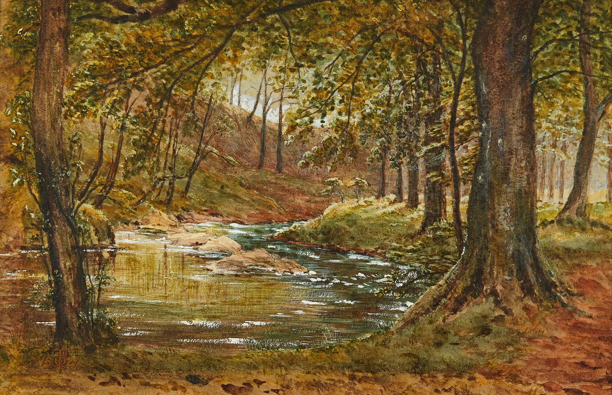 Een bosglade door Waller Hugh Paton