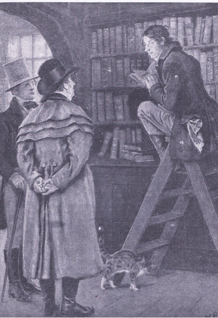Sir Walter Scott ontmoet John Leydon door Walter Paget