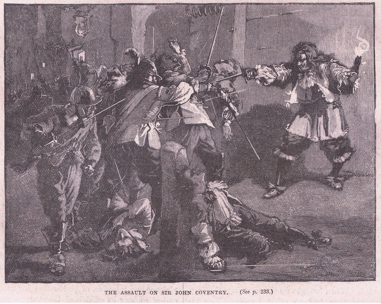 De Aanval op Sir John Coventry door Walter Stanley Paget