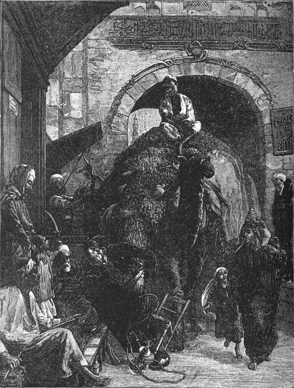 Een smalle weg in Caïro, ca. 1882 door Walter Charles Horsley