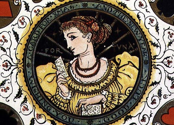 Kerstkaart door Walter Crane