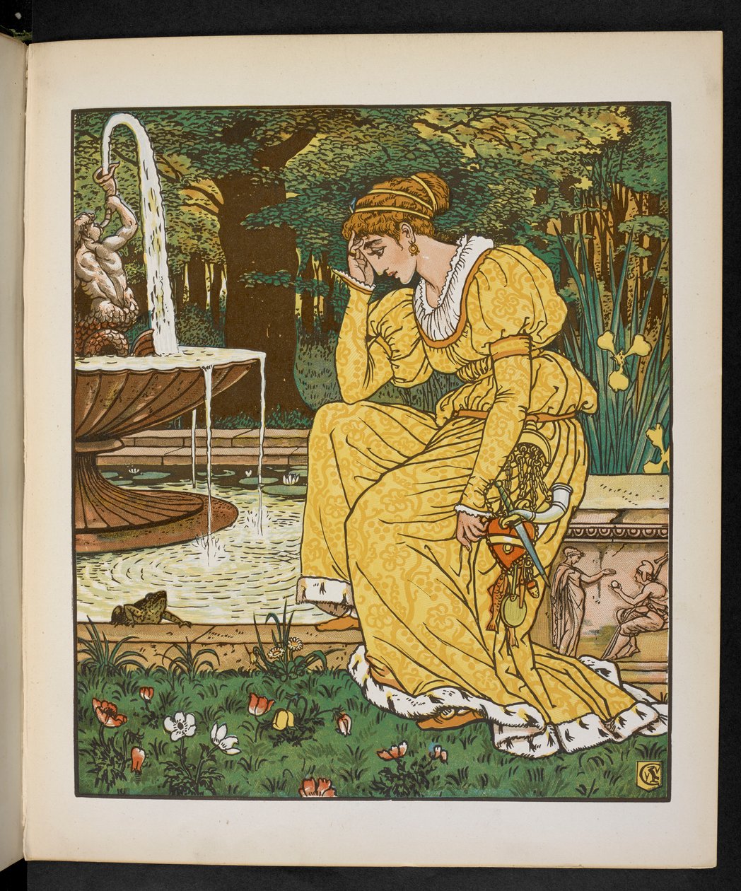 Illustratie voor de Kikkerprins door Walter Crane