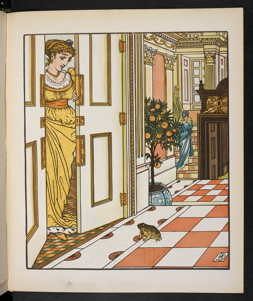 Illustratie voor de Kikkerprins door Walter Crane
