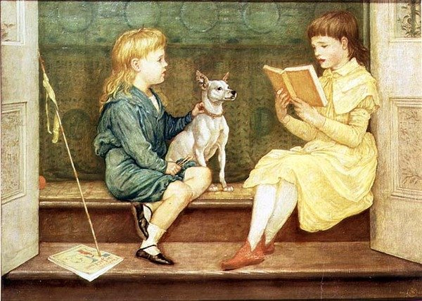 Lionel en Beatrice Crane door Walter Crane