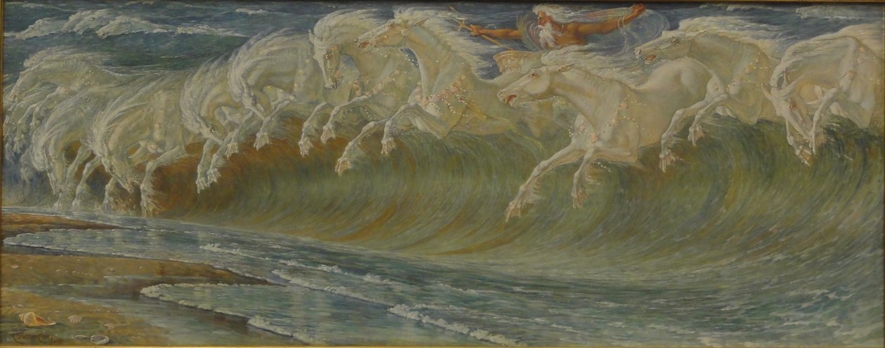 De paarden van Neptunus door Walter Crane