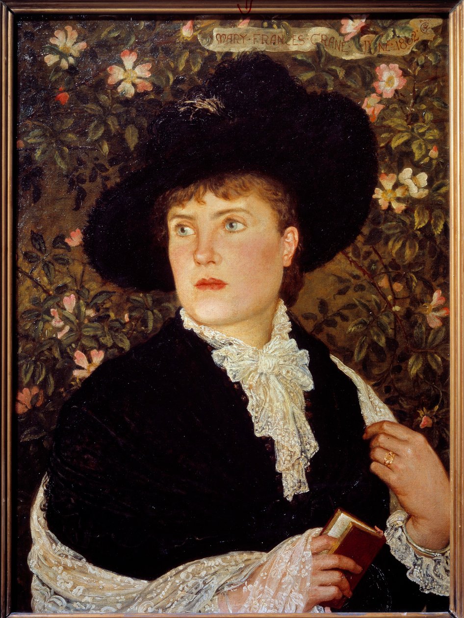 Portret van Madame Walter Crane door Walter Crane