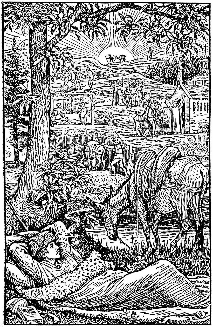 Reizen met een ezel in de Cevennen, door Robert Louis Stevenson door Walter Crane