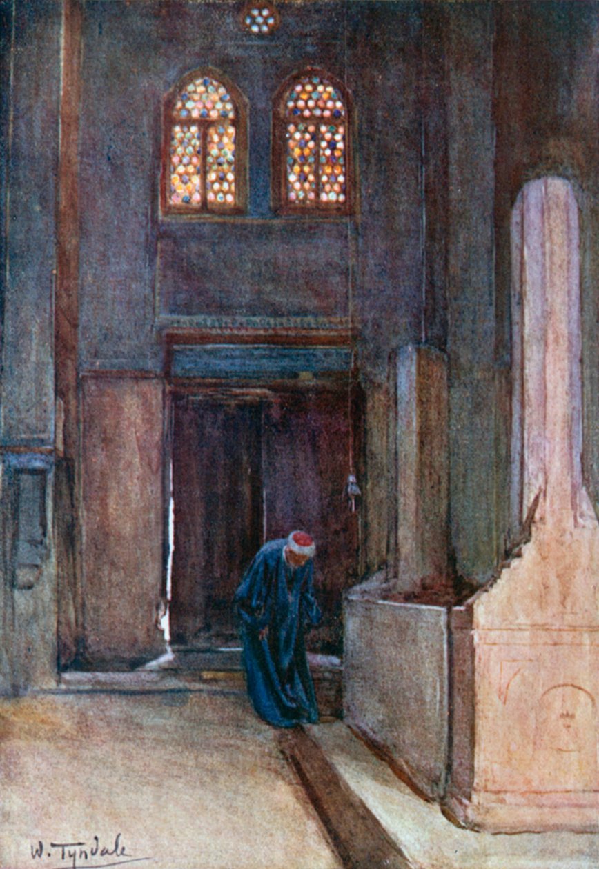 Het graf van Ibrahim Aga (kleurenlitho) door Walter Frederick Roofe Tyndale