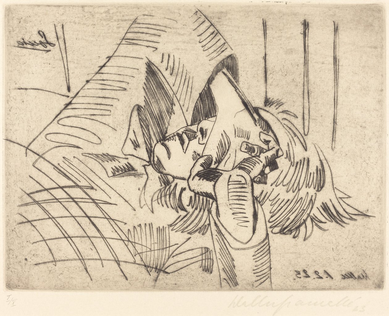 Sonia, 1923 door Walter Gramatte