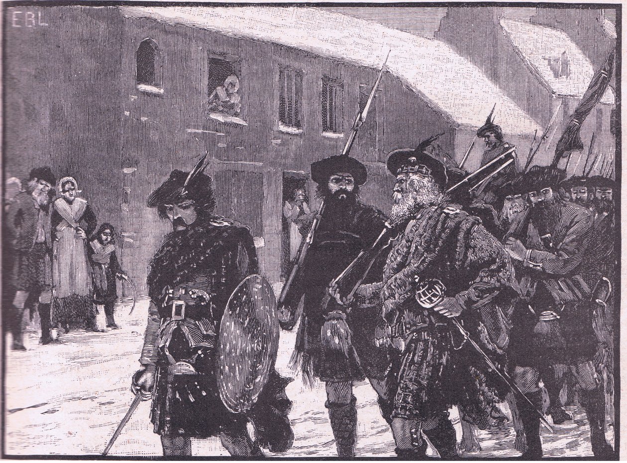 Terugtocht van de Hooglanders AD 1716 door Walter Paget