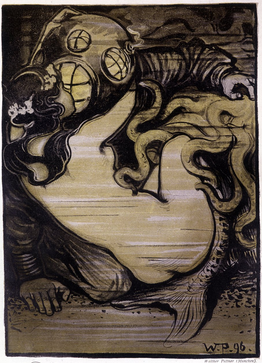 Sirene en Duiker, "Jugend" door Walter Puttner