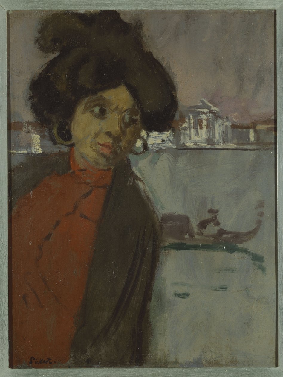 Inez op de Zattere door Walter Richard Sickert