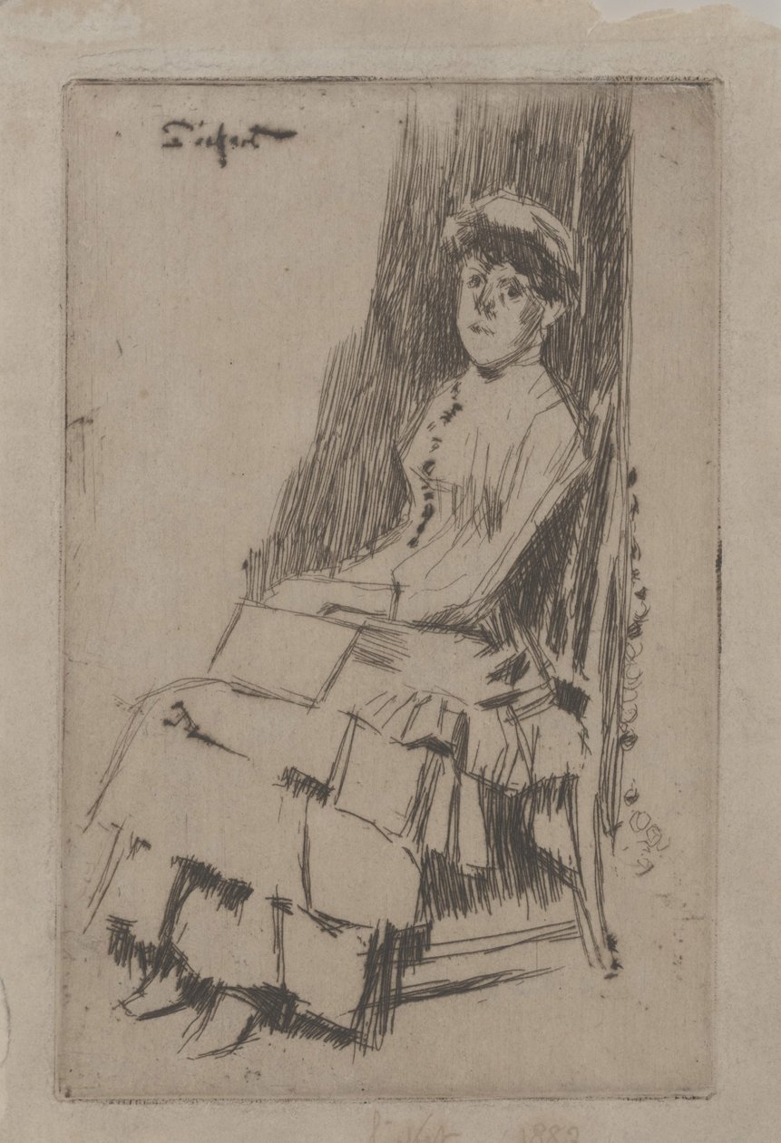 Portret van Agnes Oldfield door Walter Richard Sickert