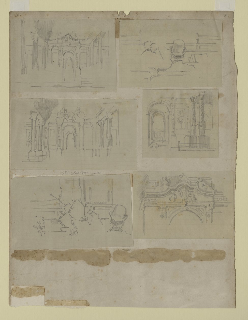 Verschillende studies door Walter Richard Sickert