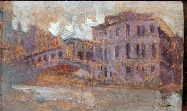 De Rialtobrug en Palazzo Camerlenghi door Walter Richard Sickert