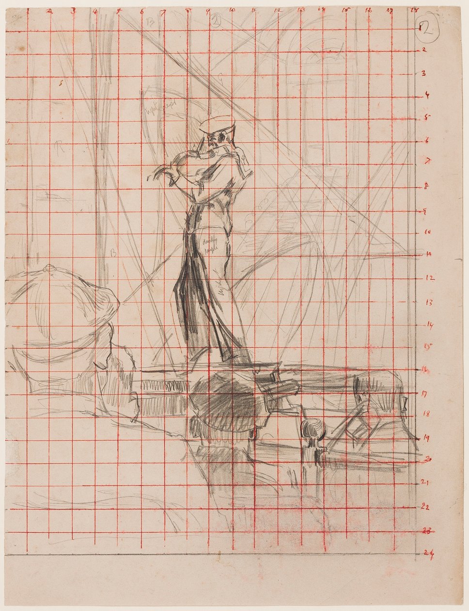 De violist, 1922-23 door Walter Richard Sickert