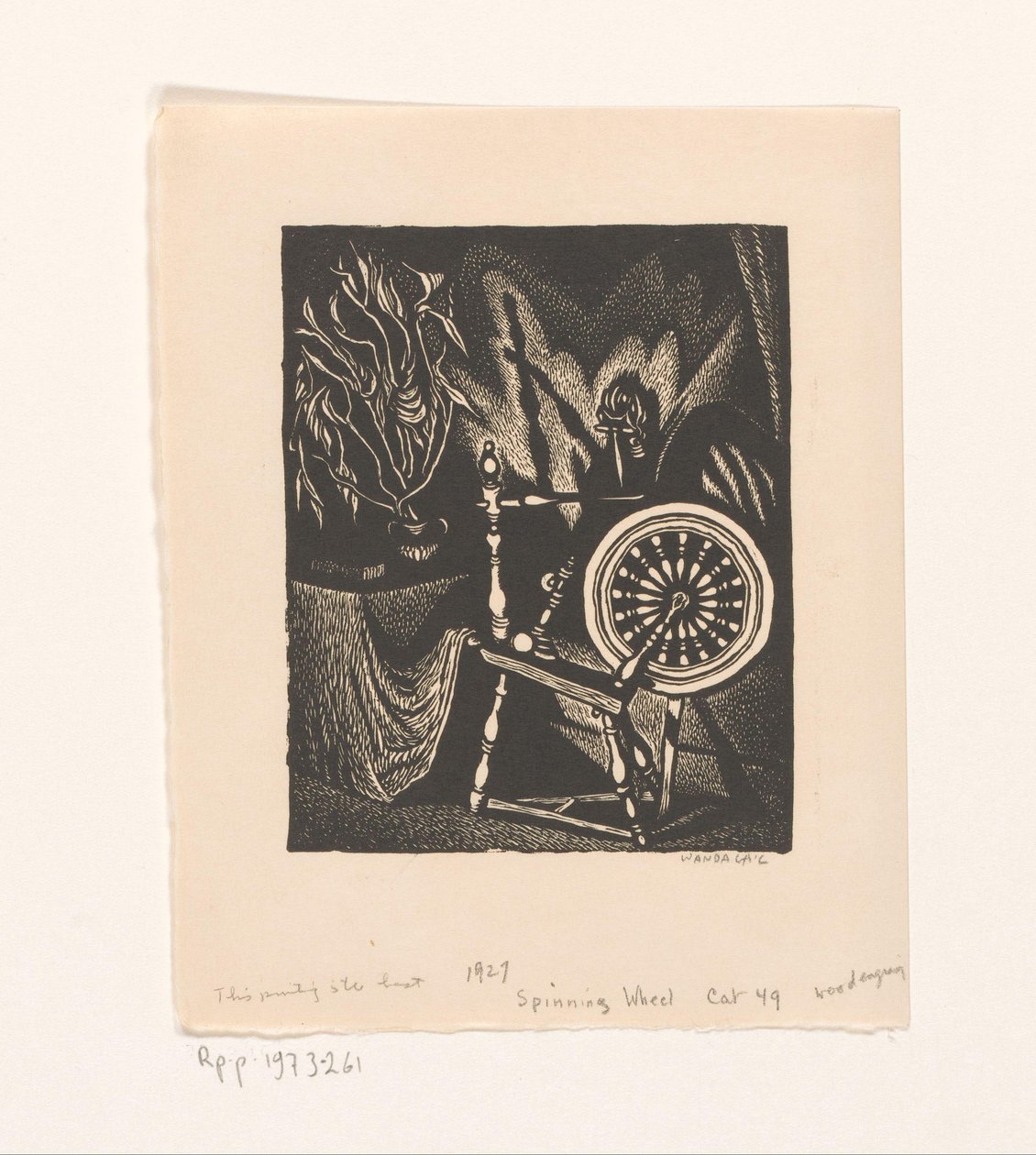 Spinnewiel door Wanda Gág (signed by artist)