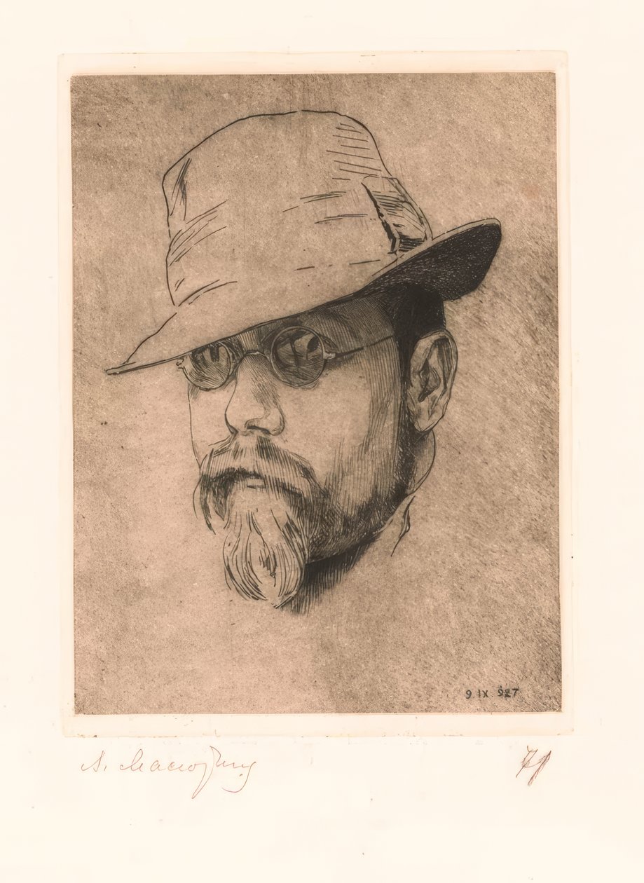 Zelfbeeld door Wassilij Nikolajewitsch Masjutin