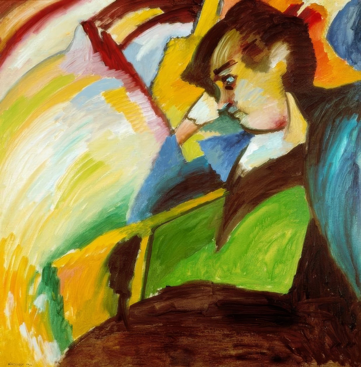 Dame door Wassily Kandinsky