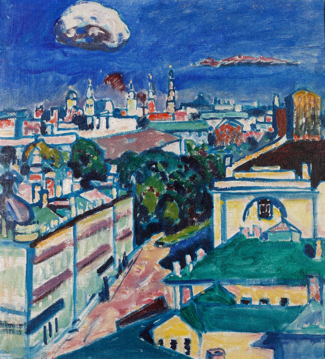 Uitzicht op Moskou door Wassily Kandinsky