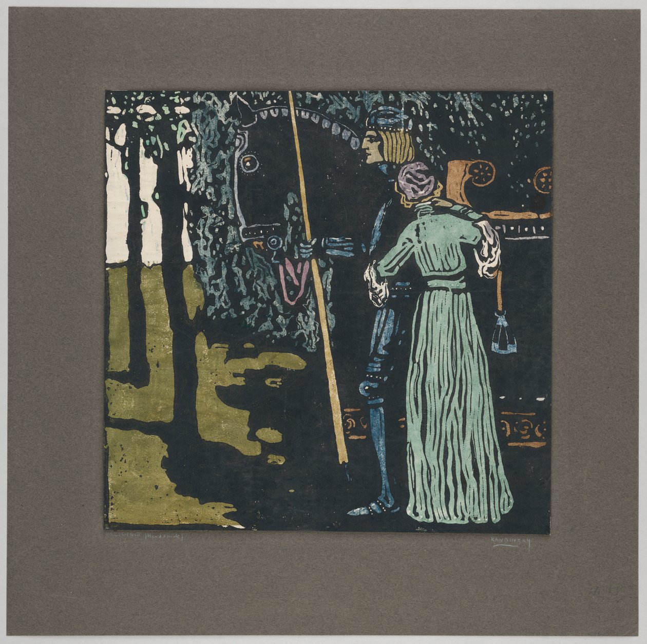 Afscheid (tweede staat) door Wassily Kandinsky